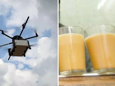 Lucknow Based Startup Invented Drone For Tea Delivery