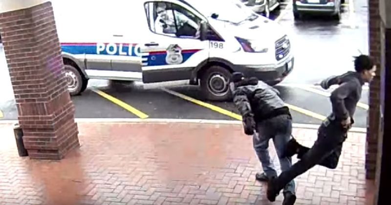 Brave Bystander Saves The Day, Trips Armed Suspect And Helps Cops Nab Him
