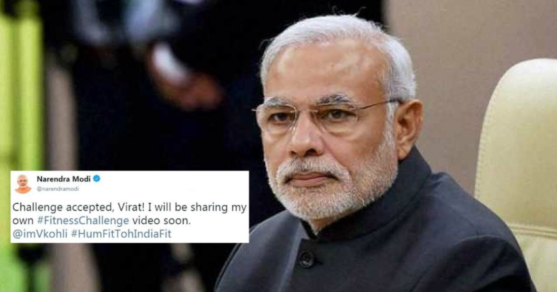 PM Modi Accepts Virat Kohli's Fitness Challenge, Promises To Share ...