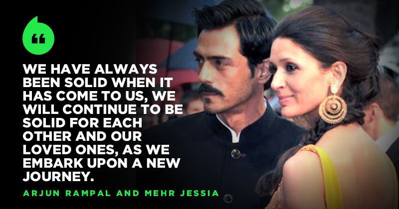 Ending Twenty Years Of Marriage, Arjun Rampal And Mehr Jessia Announce ...