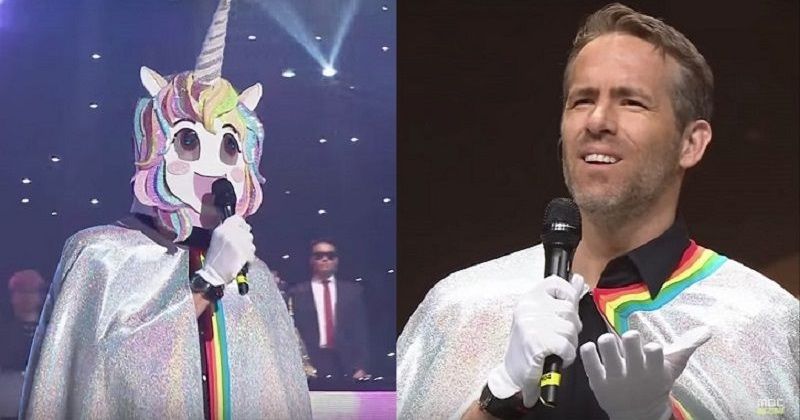 Ryan Reynolds Promotes Deadpool 2 In A Cool Way Dresses Up As A Unicorn For A Singing Show 