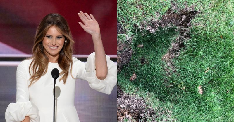 People Think The Sinkhole On White House Lawn Is Melania Trump's Escape(00)