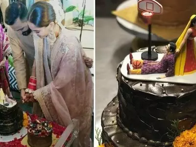 Sonam Kapoor and Anand Ahuja's wedding cake.
