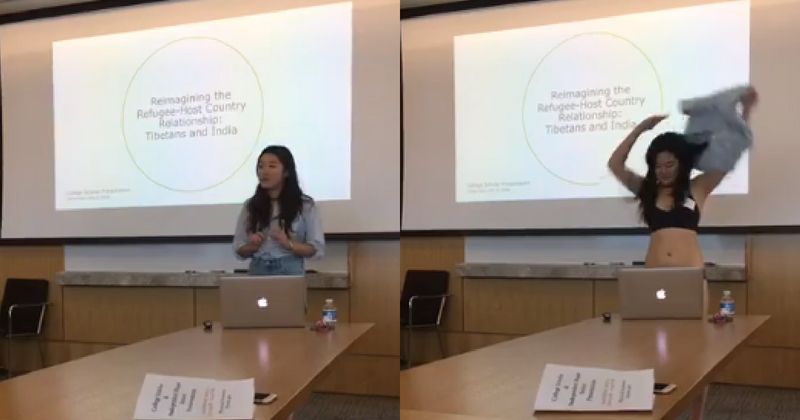 Babe Strips Naked During Thesis Presentation To Protest Against Professor S Sexist Comment