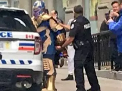 Thanos arrested/Twitter