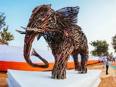 Bhubaneshwar Now Has An Open-Air Museum Of Garbage Art & It’s The Best Recycling Idea