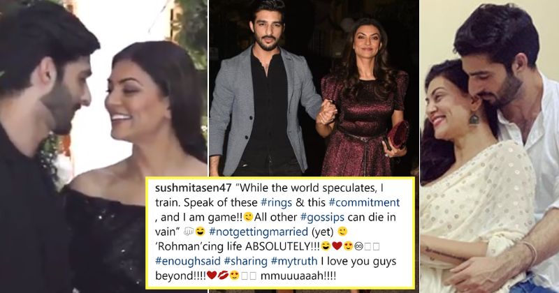 Sushmita Sen Confirms Relationship With 27 Year Old Rohman Shawl Says Not Getting Married Yet Sushmita and rohman in a still from the video.