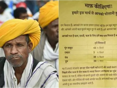 Farmers protesting in New Delhi