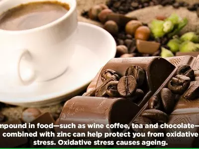 Having Chocolate, Coffee Or Tea Combined With Zinc Can Help Combat Ageing