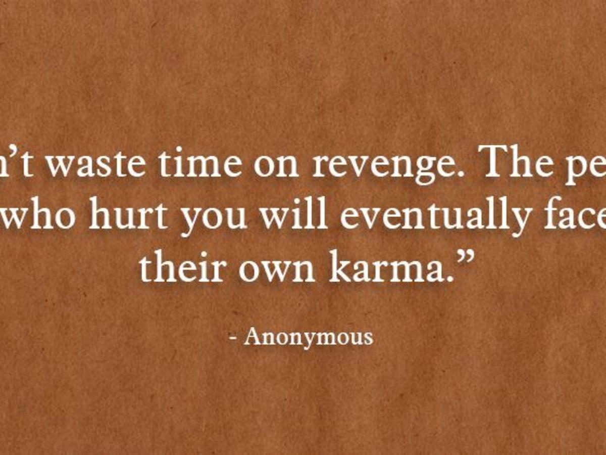 quotes about karma and revenge