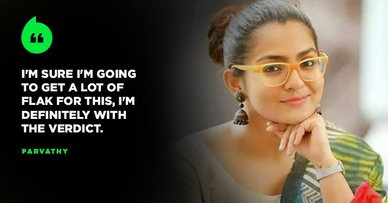 Parvathy Reacts To The Sabarimala Row, Says Stop Telling Women That ...