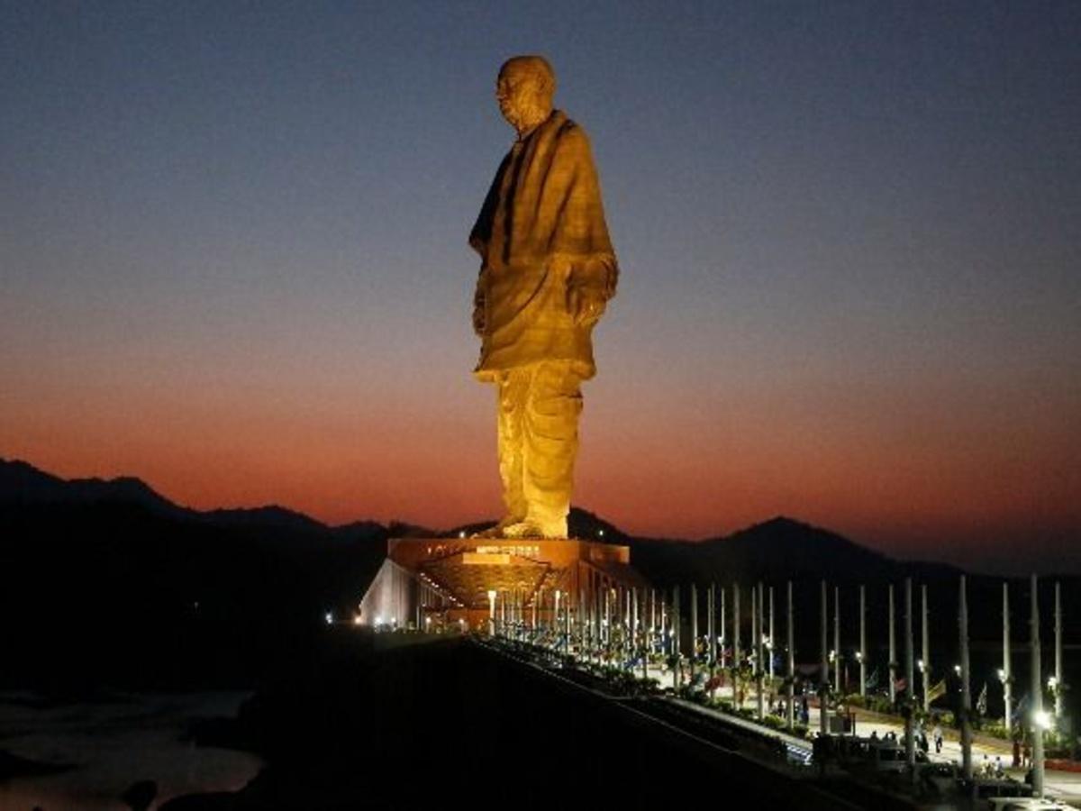 The 4-Year Time-lapse Of Construction Of The Statue Of Unity, In ...