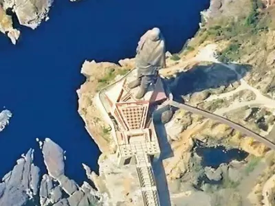 Woah! This Is How The Sardar Vallabhbhai Patel’s Statue Of Unity Looks From Space