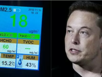 Your Move Delhi: California's Air Quality Is So Bad, This Guy Sat In His Tesla Car For Pure Air