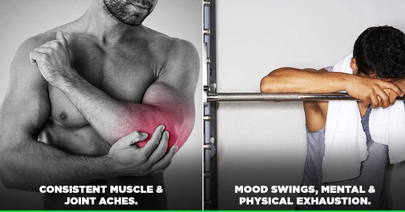 Overtraining muscles sale