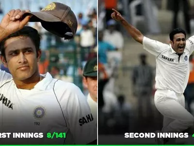 Anil Kumble took 12 wickets in Sydney