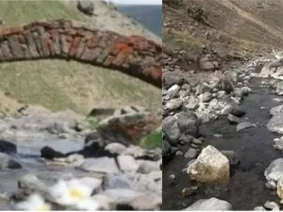 bridge, 300 year old bridge disappears, Turkey