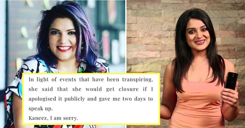 Comedian Aditi Mittal Issues Apology For Jokingly Kissing Kaneez Surka Without Her Consent Addressing surka's claims that she had turned hostile towards her, mittal said surka wednesday alleged mittal violated her boundaries of personal choice and humiliated her in front of an audience of 100 and many comedians. comedian aditi mittal issues apology