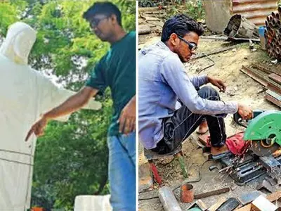 delhi junkies turn scrap into 7 wonders of the world