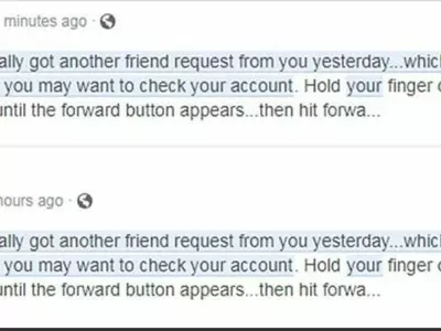 Facebook, clone, users, accounts, chain message, hoax, security breach, hackers