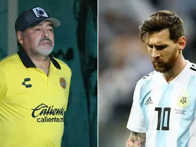 Maradona and Lionel Messi