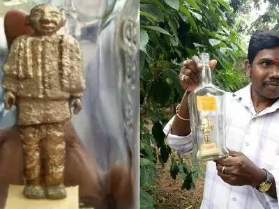 Miniature Artist From Odisha Has Created A Statue Of Unity That Fits Inside A Bottle