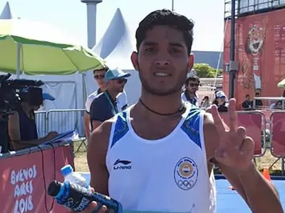 Suraj Panwar Clinches Silver In Men 5000m Race Walk
