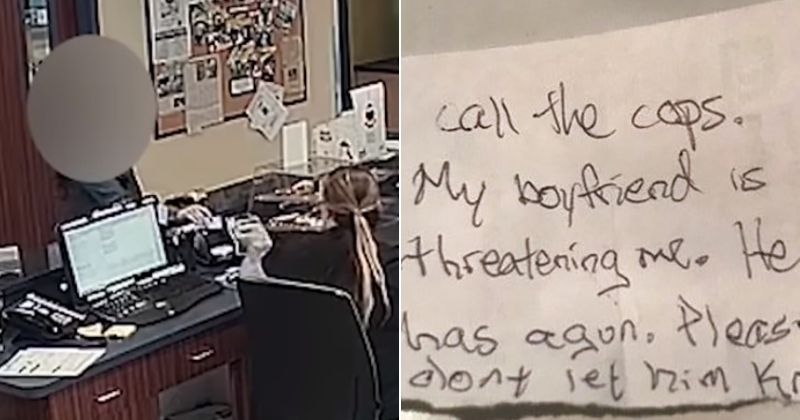 'Call The Cops' Woman Slips Secret Note To Vet Asking For Help To