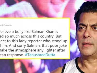 After Salman Khan Dodges Question On Tanushree Dutta, People Are Angrily Slamming Him