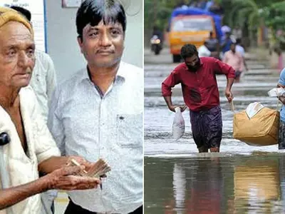 Cancer-Stricken Beggar donate kerala flood