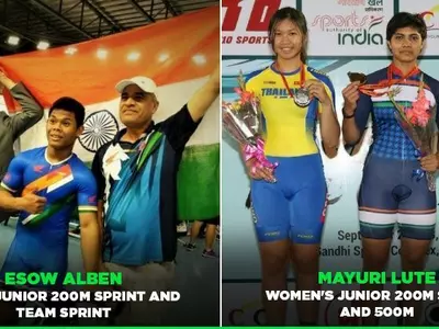 India won 6 golds at Track Asia Cup