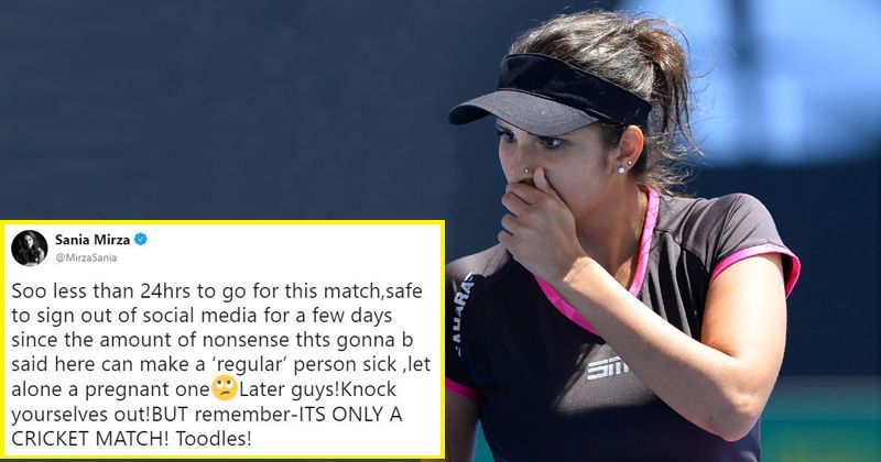 Ahead Of India Vs Pakistan Sania Mirza Decides To Sign Out Of Social