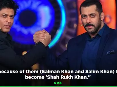 Shah Rukh Khan and Salman Khan who cannot stop praising each other giving us bromance goals.