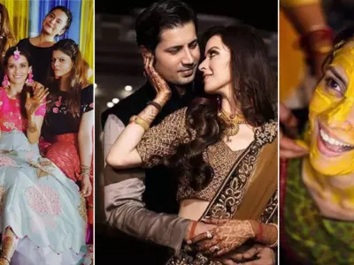 Sumeet Vyas & Ekta Kaul Had The Most Filmy Pre-Wedding Ceremonies & These Pics Prove Just That