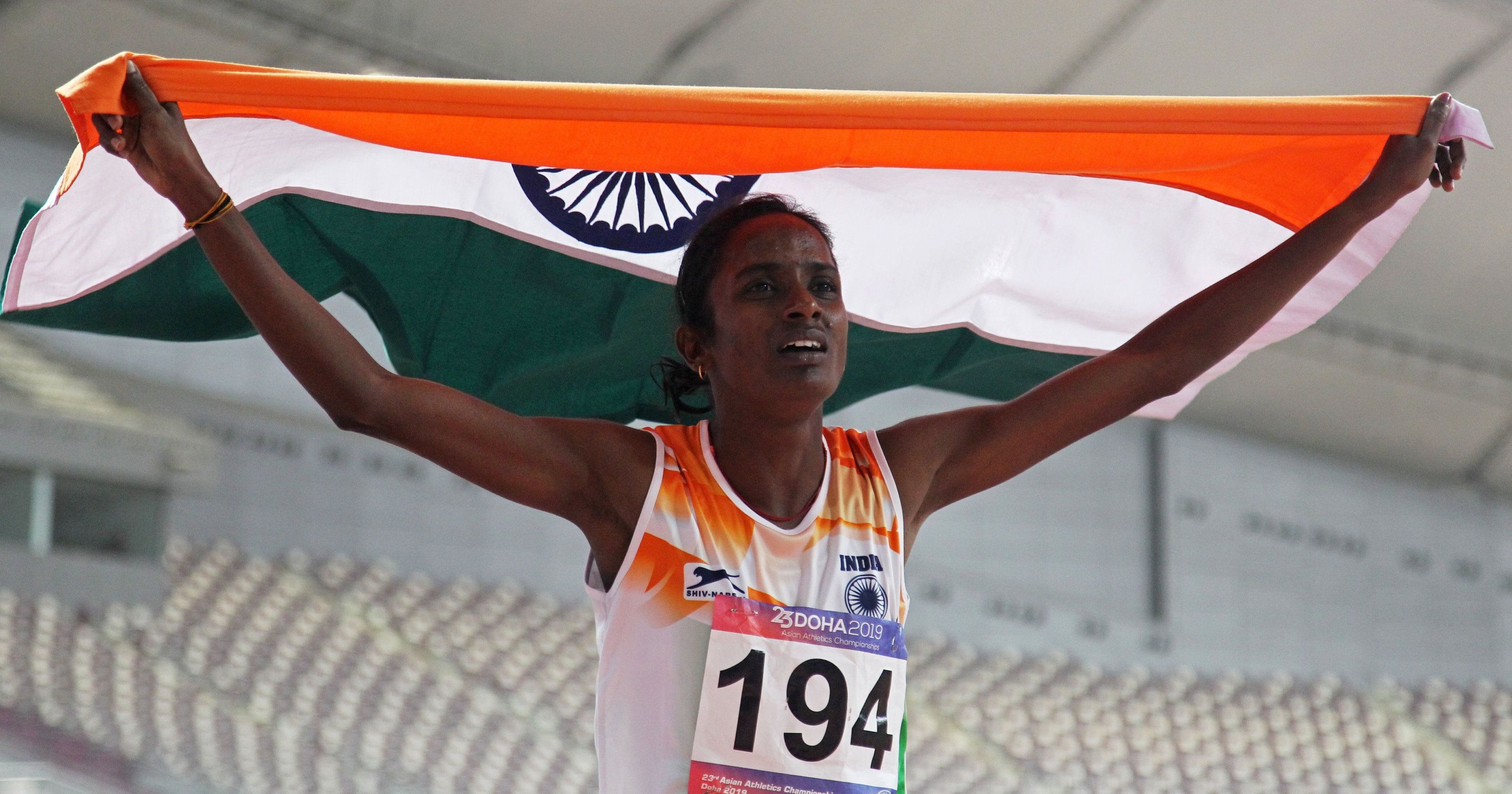 India’s First Gold At The 23rd Asian Athletics Championship