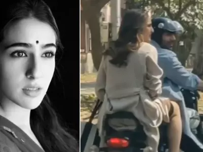 Police Complaint Filed Against Sara Ali Khan For Riding Pillion Without Helmet.
