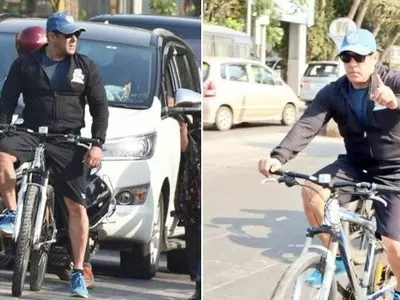 Salman Khan snatches fan's phone while cycling on Mumbai streets, complaint filed.
