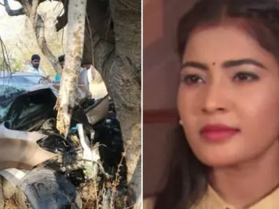 Telugu TV actresses die in road accident.