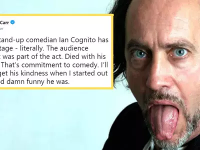 UK Comedian Ian Cognito Dies On Stage During His Stand-Up Performance, Audience Think He Was Joking