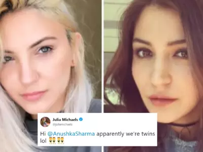 Anushka Sharma’s doppelganger Julia Michaels tweets to her and their reaction seeing each other.