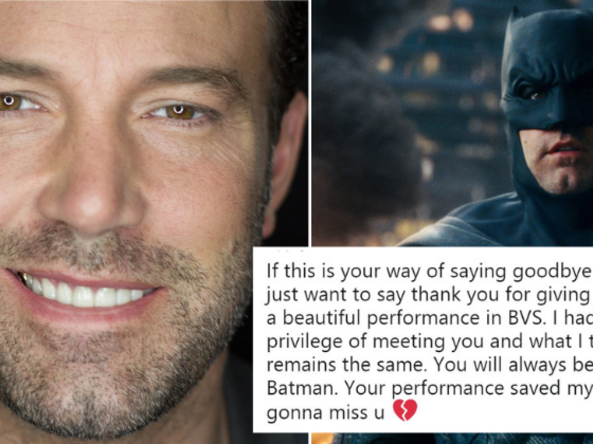 Ben Affleck's Fans Just Can't Believe That He Has Quit DCEU's Batman,  They're All Heartbroken