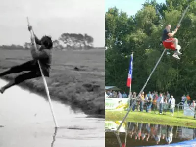 Canal jumping has a history