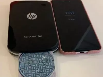 hp sprocket plus mobile wireless photo printer pocket size