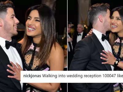 Nick Jonas jokes about attending 100047 wedding reception with Priyanka Chopra.
