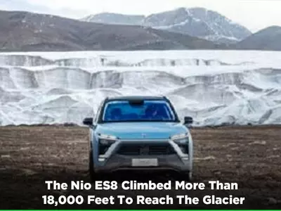 Nio ES8, Chinese Electric Car, Nio ES8 Guinness World Record, Highest Electric Car Climb, Technology