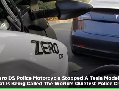 Quietest Police Chase, Most Silent Police Chase, Electric Bike Police Chase, Tesla Model S Police Ch