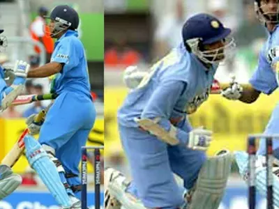 Sourav Ganguly was run out
