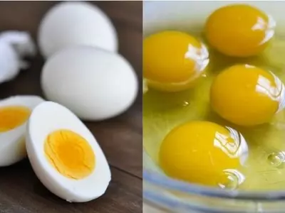 unboiled egg