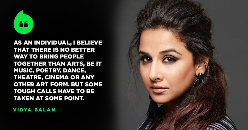 Vidya Balan Shares Her Two Cents On Pak Artists Ban In India, Says ...