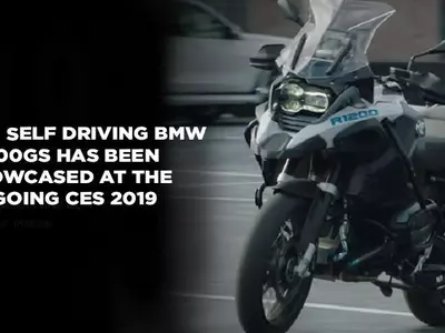 BMW Self Riding Bike, BMW Autonomous Bike, BMW Self Driving Motorcycle, CES 2019, Self Driving Cars,